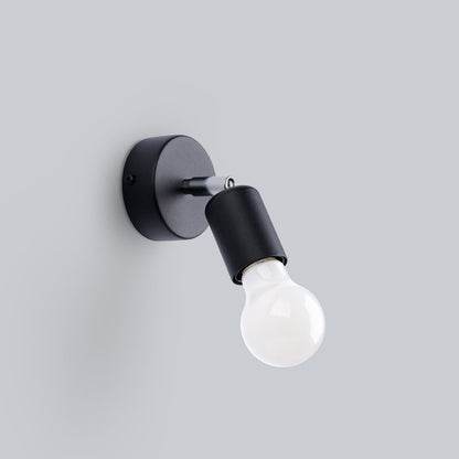 Applique Murale Orientable Spot Minimaliste Acier Noir