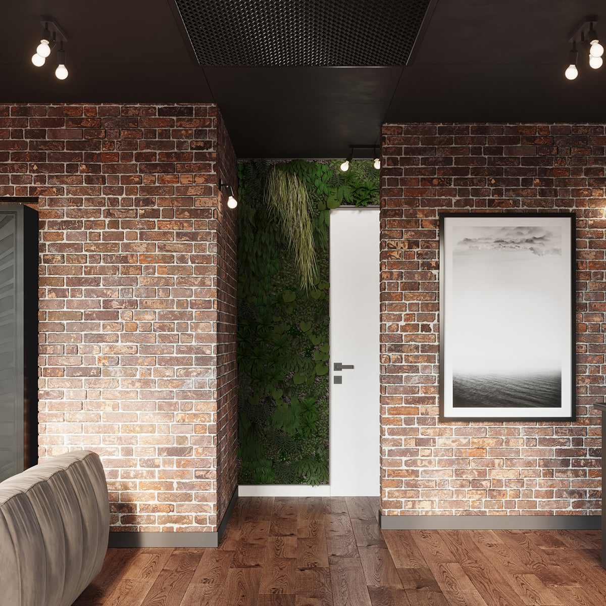 Applique Murale Orientable Spot Minimaliste Acier Noir