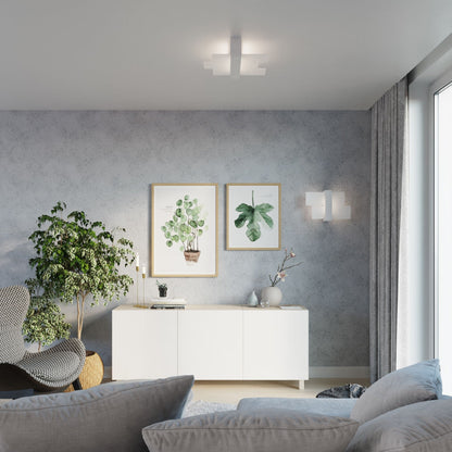 Applique Murale Panneaux Horizontal Blanche