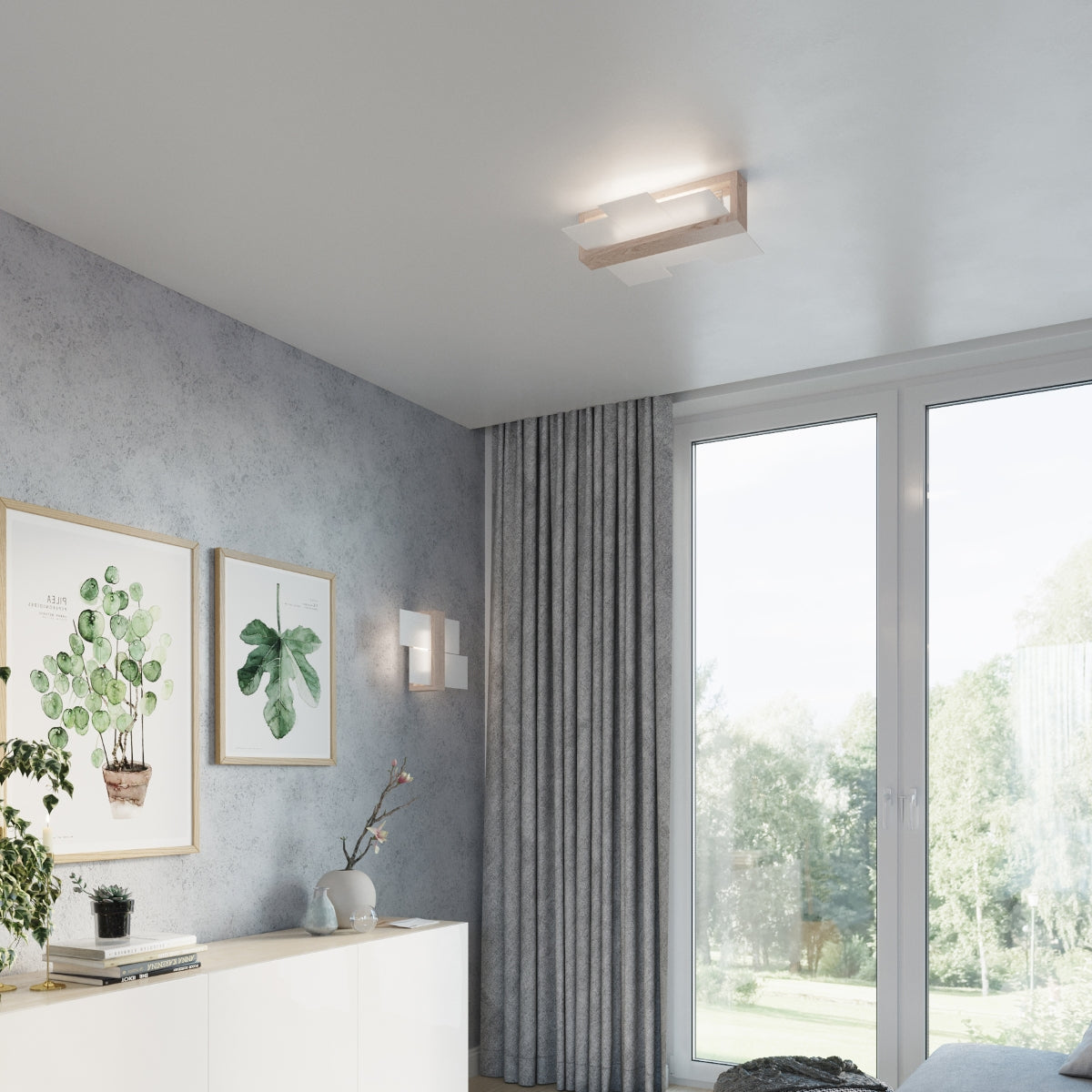 Applique Murale Panneaux Horizontal Bois