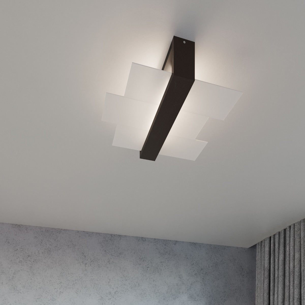 Applique Murale Panneaux Horizontal Noire