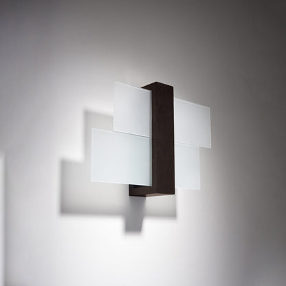 Applique Murale Panneaux Horizontal Noire