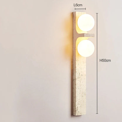 Applique Murale Pierre Bande Verticale LED