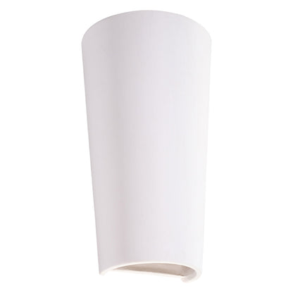 Applique Murale Pot Céramique Blanche, Éclairage Haut et Bas