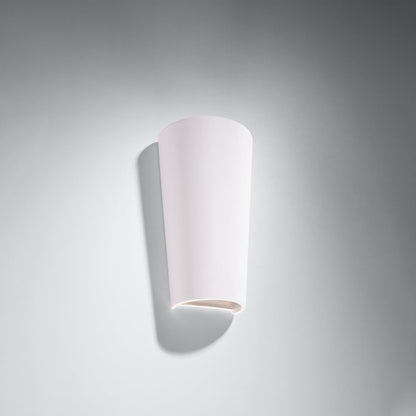 Applique Murale Pot Céramique Blanche, Éclairage Haut et Bas