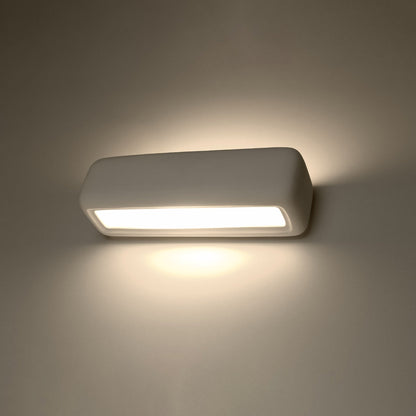 Applique Murale Rectangle Céramique Blanche