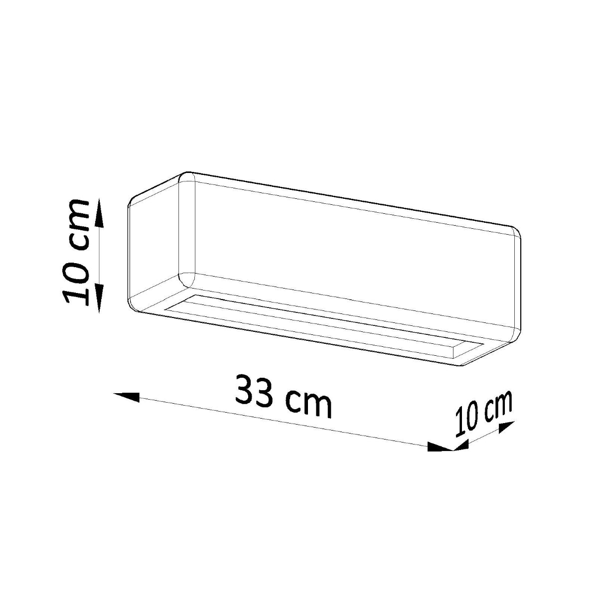 Applique Murale Rectangle Céramique Blanche