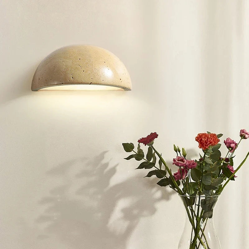 Applique Murale Semi-Circulaire en Marbre LED