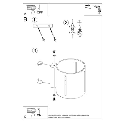 Applique Murale Tasse Nordique Blanche