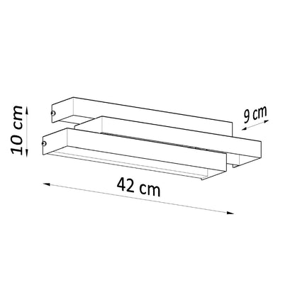 Applique Murale Triple Étage Blanche
