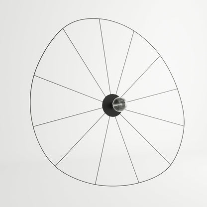 Applique / Plafonnier Circulaire Filaire Noir 110 cm