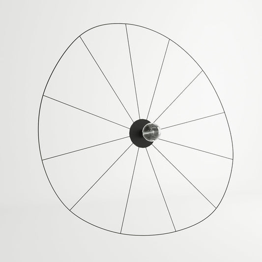 Applique / Plafonnier Circulaire Filaire Noir 110 cm