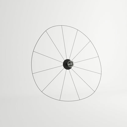 Applique / Plafonnier Circulaire Filaire Noir 140 cm