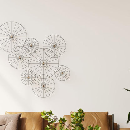 Applique / Plafonnier Modulable Circulaire 30 cm Noir