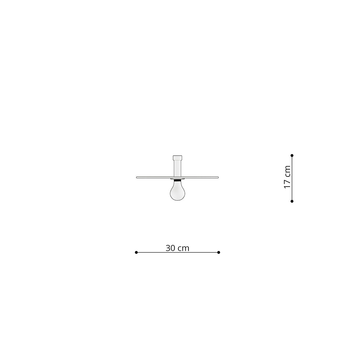 Applique / Plafonnier Modulable Circulaire 30 cm Noir