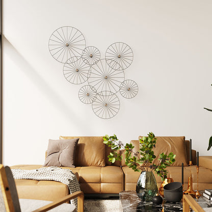 Applique / Plafonnier Modulable Circulaire 45 cm Noir