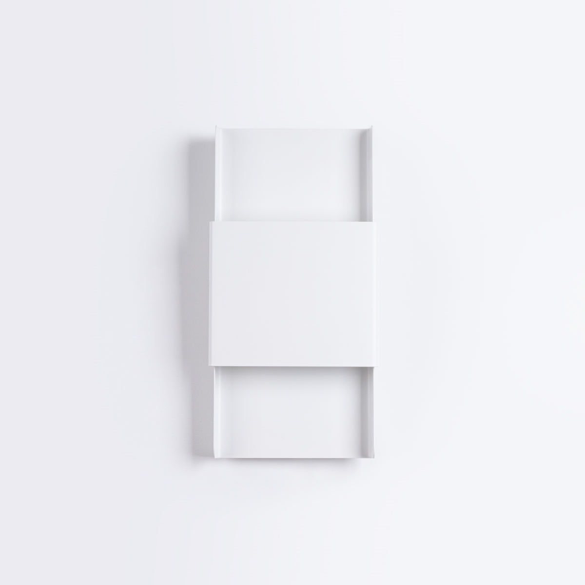 Applique Murale Design Plaque Acier Blanc