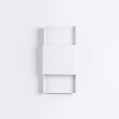Applique Murale Design Plaque Acier Blanc