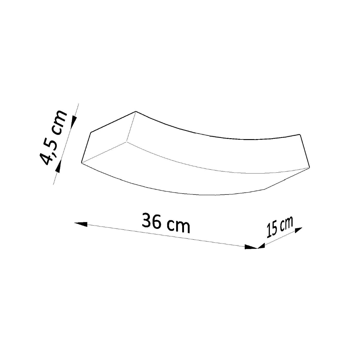 Applique Rampe Blanche en Céramique