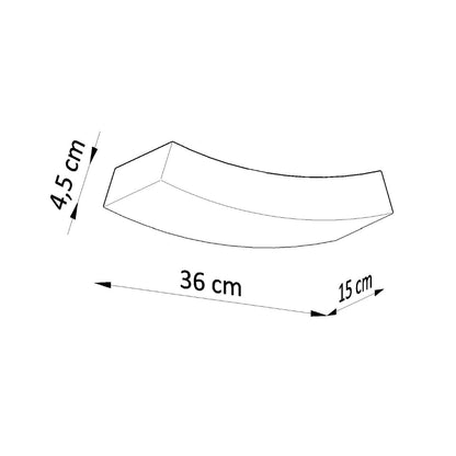 Applique Rampe Blanche en Céramique
