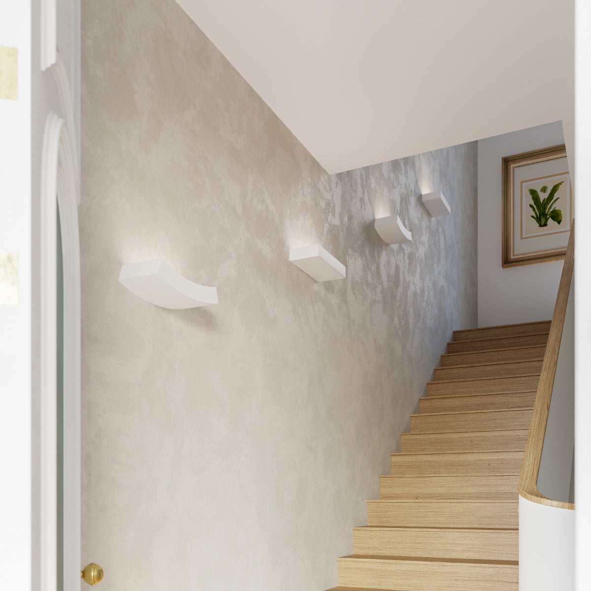Applique Rampe Blanche en Céramique