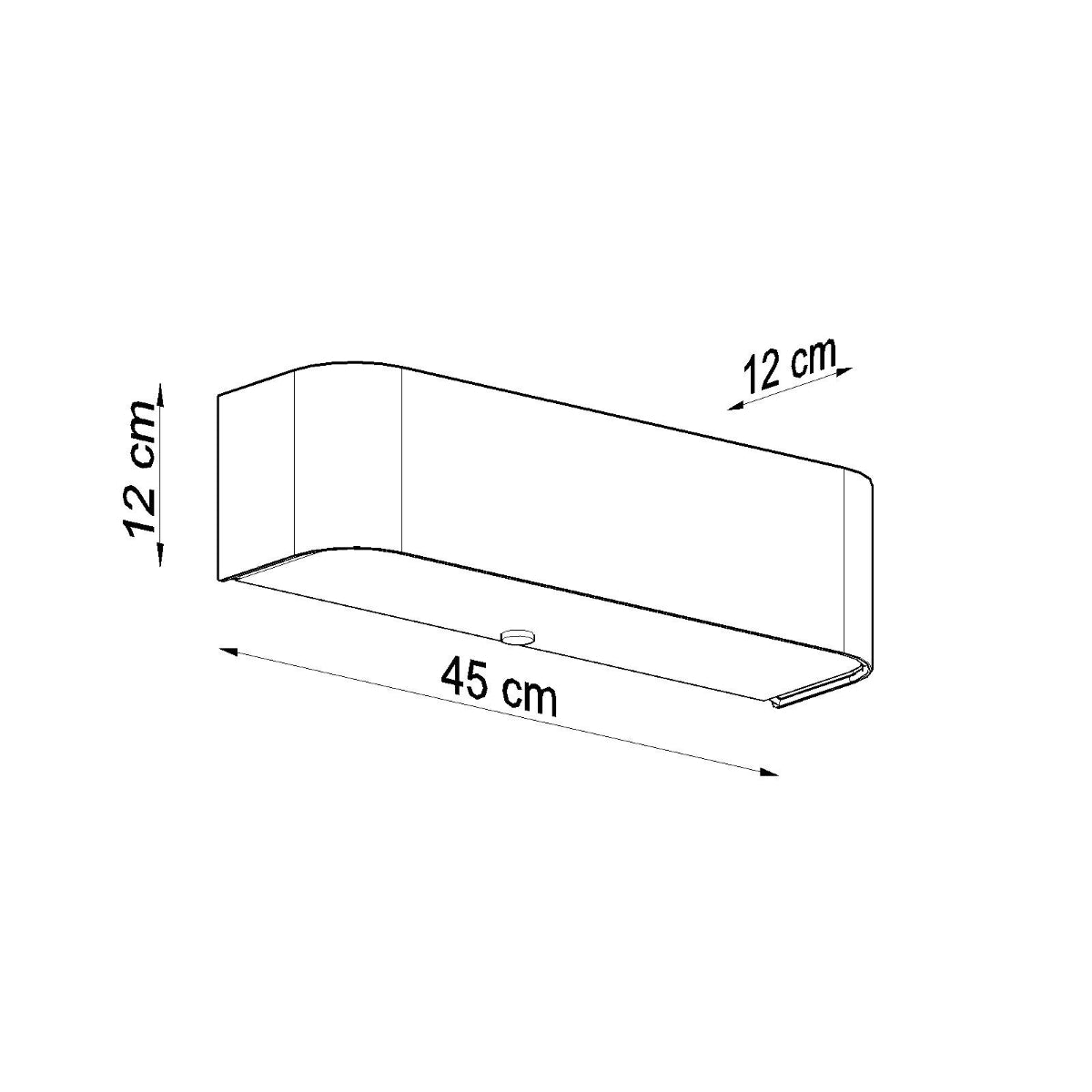 Applique Murale Rectangulaire Blanche en Tissu