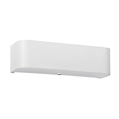 Applique Murale Rectangulaire Blanche en Tissu