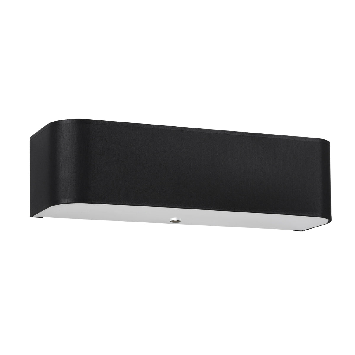 Applique Murale Rectangulaire Noire en Tissu