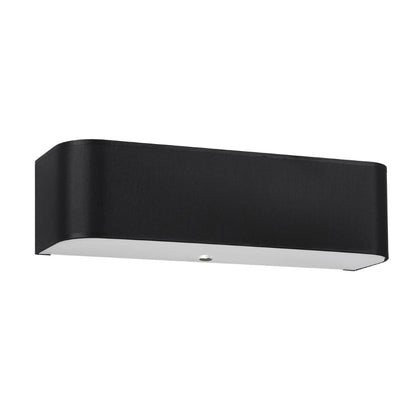 Applique Murale Rectangulaire Noire en Tissu