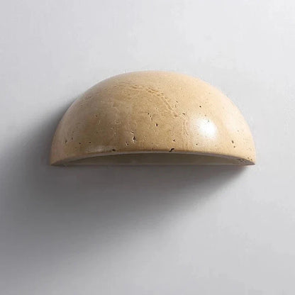 Applique Murale Demi-Cercle en Travertin Naturel