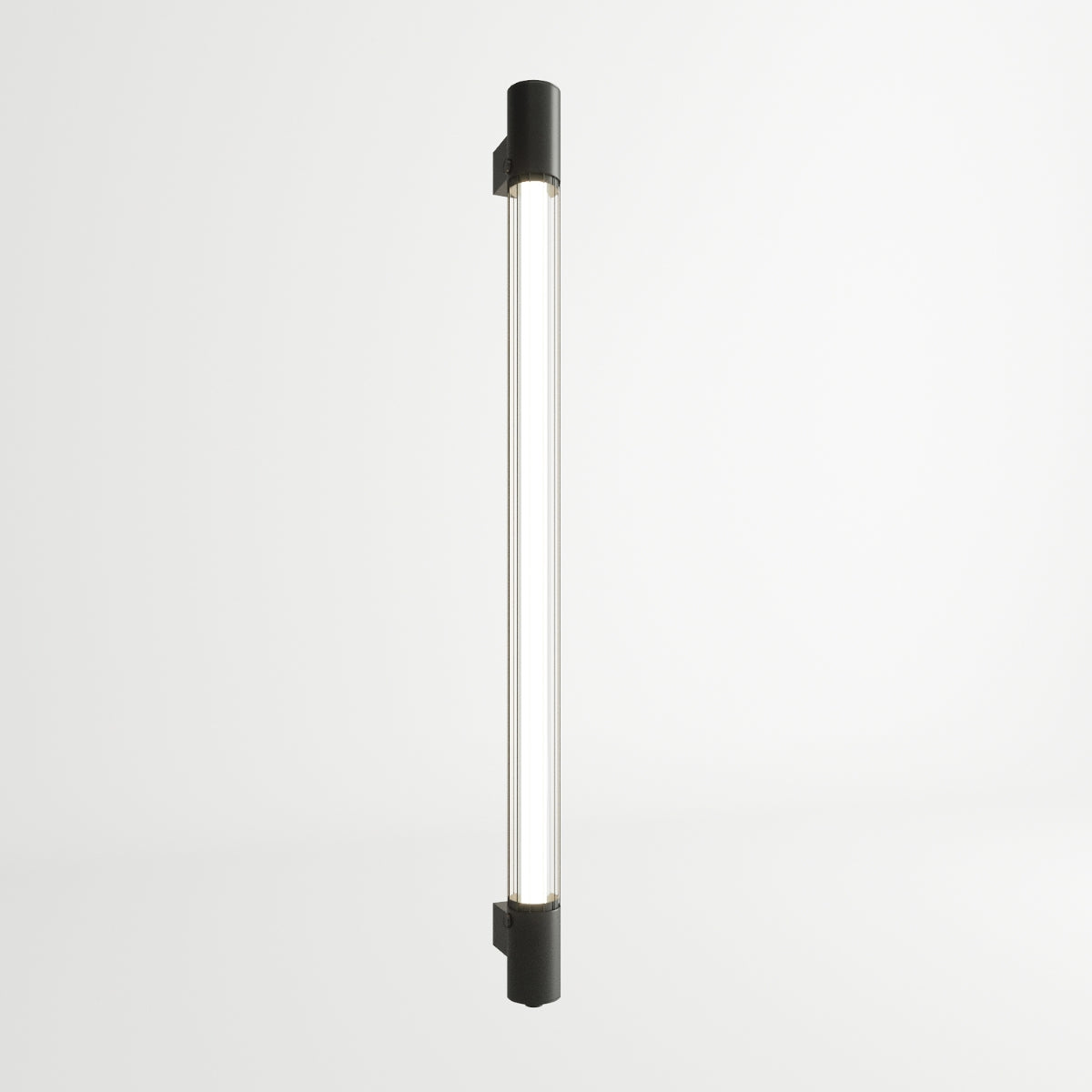 Applique Murale Tube Lumineux Noir Industriel