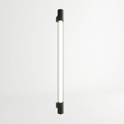 Applique Murale Tube Lumineux Noir Industriel