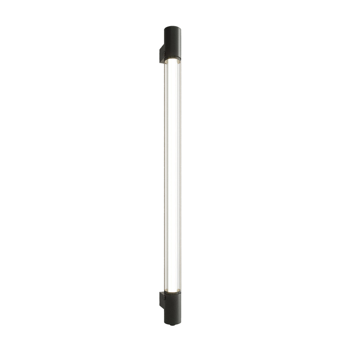 Applique Murale Tube Lumineux Noir Industriel