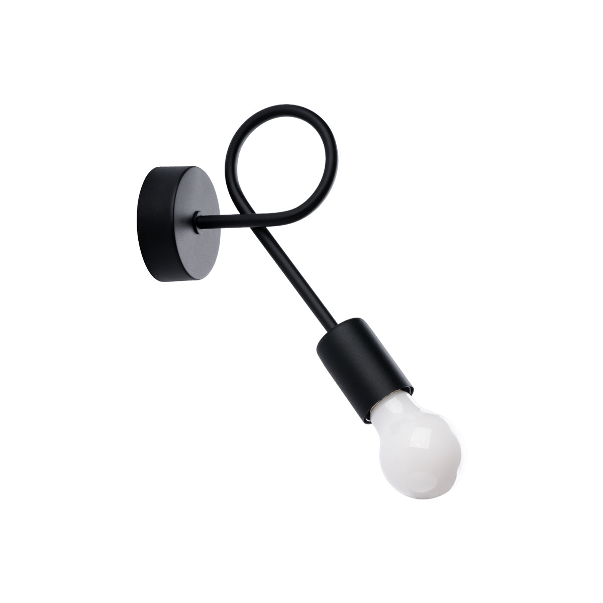 Applique Twist Moderne Noire Boucle Décorative