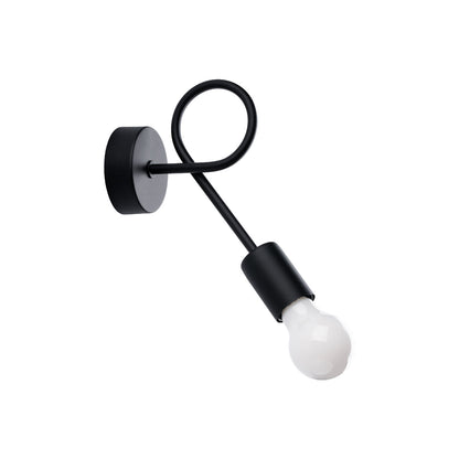 Applique Twist Moderne Noire Boucle Décorative