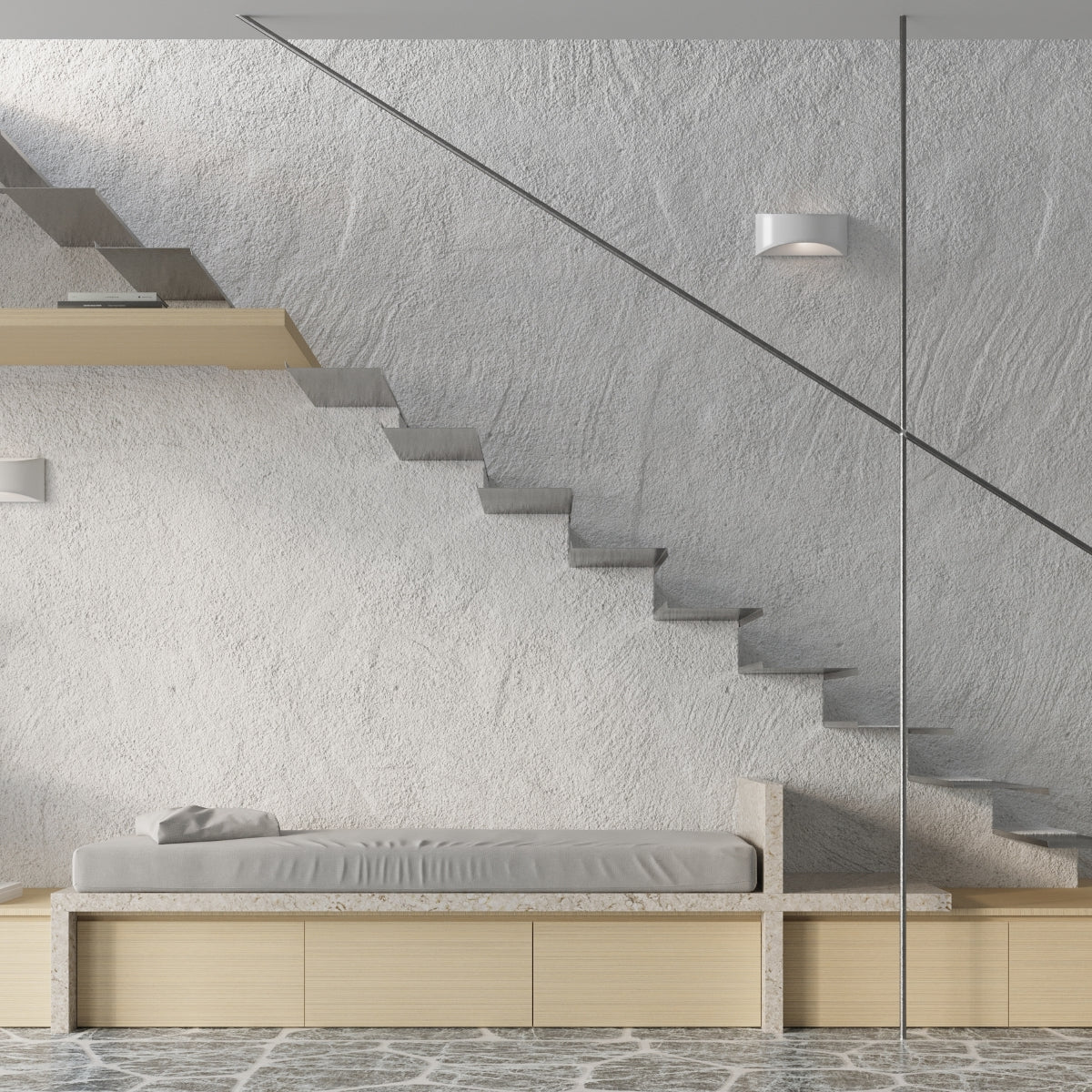 Applique Murale Vixen Céramique Blanc Brillant