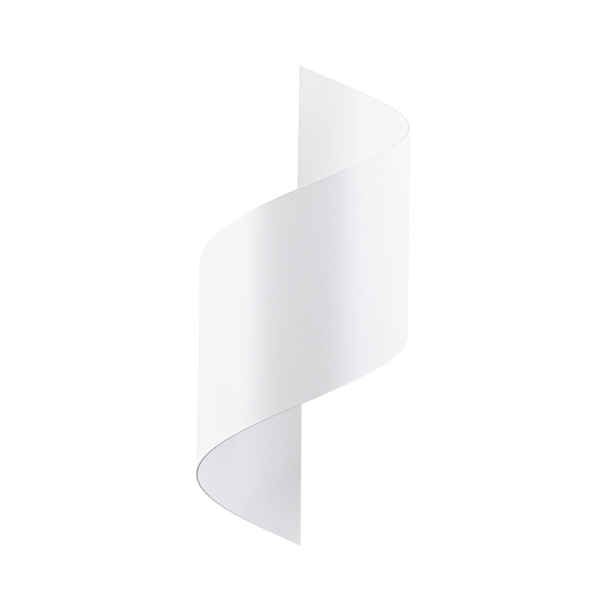 Applique Murale Vortex Spirale Acier Blanc