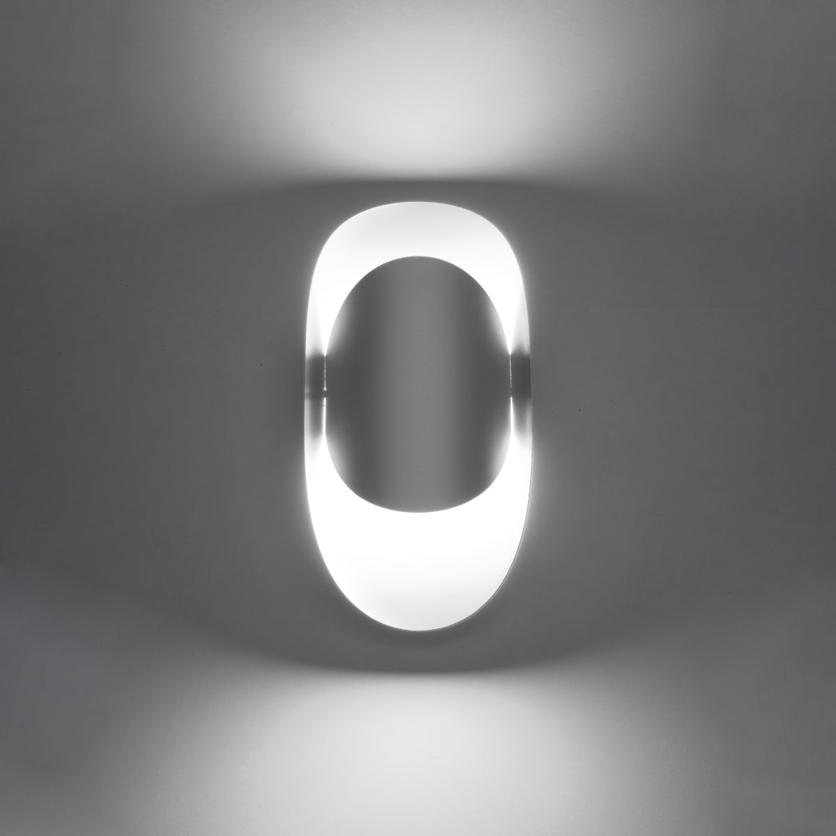 Applique Vortex Murale Ovale Acier Blanc