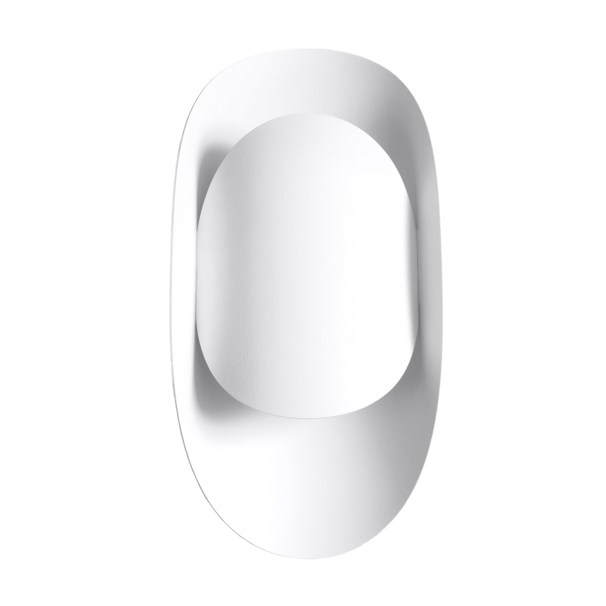 Applique Vortex Murale Ovale Acier Blanc