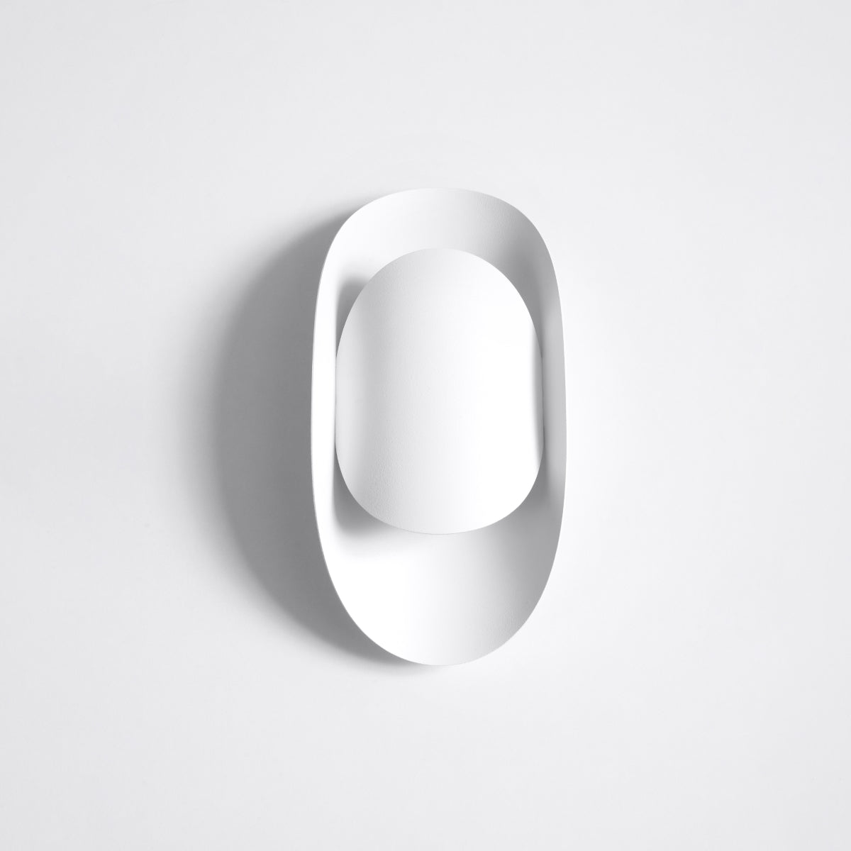Applique Vortex Murale Ovale Acier Blanc