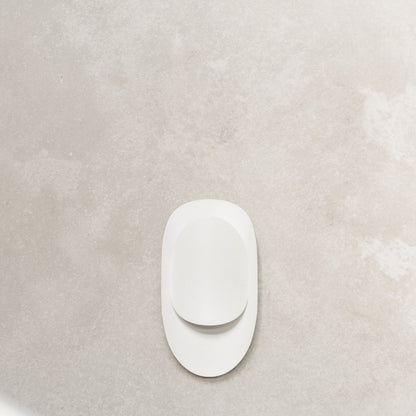 Applique Vortex Murale Ovale Acier Blanc