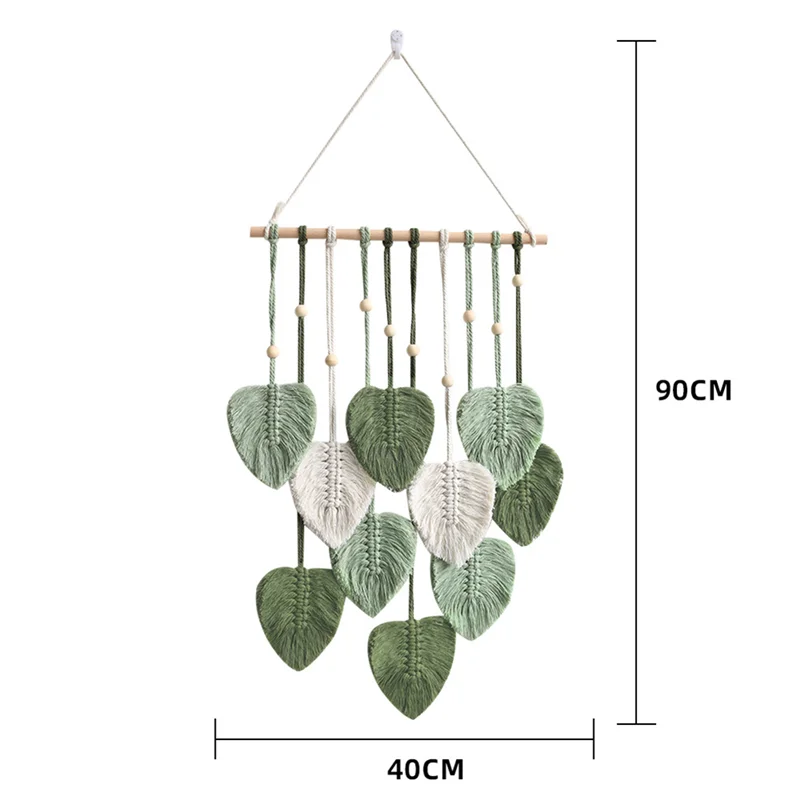 Décoration Murale Feuilles Macramé Bohème
