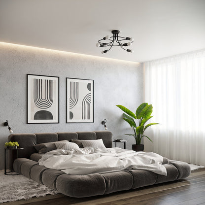 Applique Twist Moderne Noire Boucle Décorative